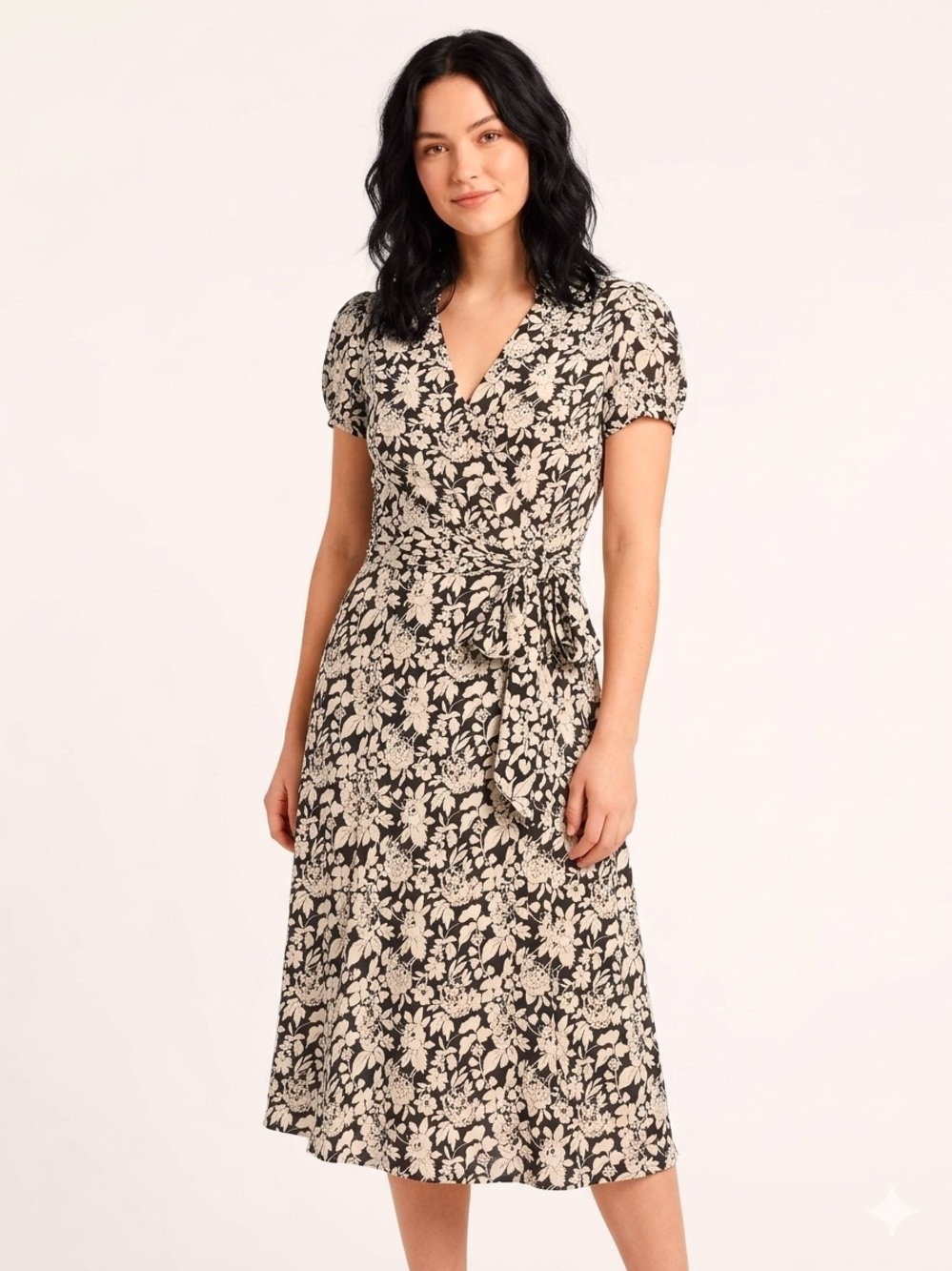 $195 Ralph Lauren Floral Autumn Midi Dress NWT Size 14W/ 16 Women’s